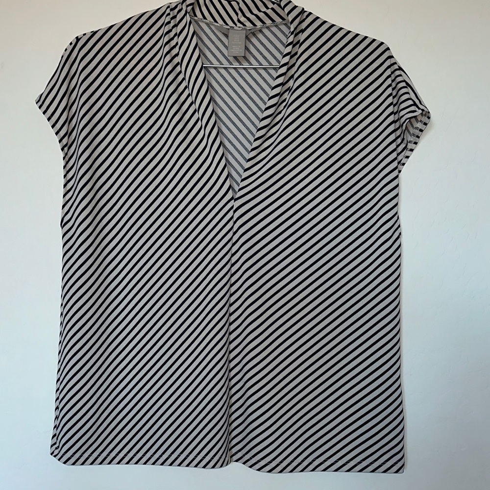 H&M Monochrome Striped Top